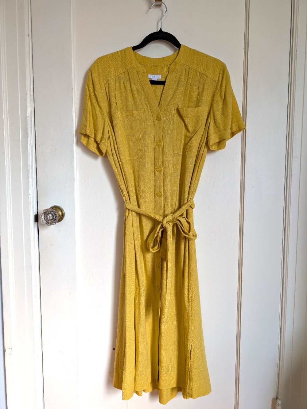 Yellow buttondown dress - perfect summer dress